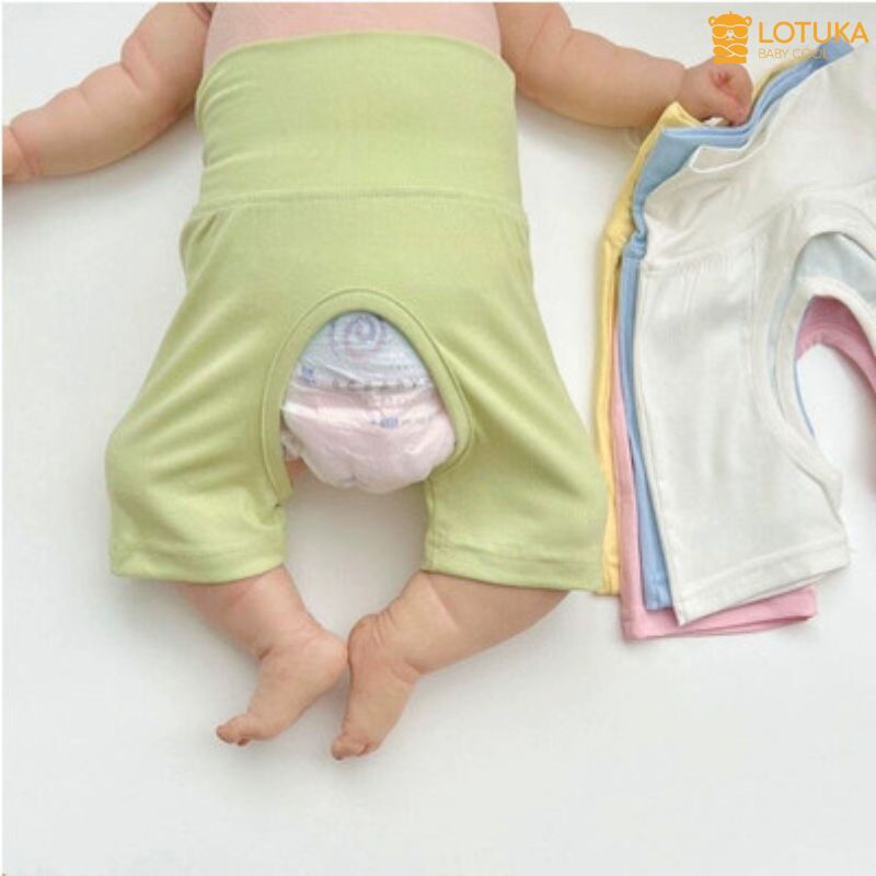 Quần Hở Bỉm LOTUKA Cho Bé, Quần Sơ Sinh Bé Trai Bé Gái, Quần Khoét Đũng Size 3-12kg