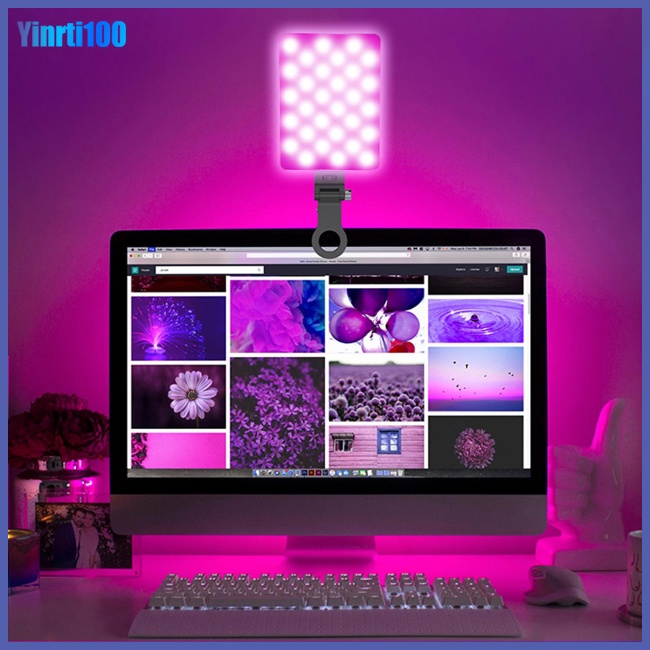 Đèn Kẹp Gắn Điện Thoại Chụp Ảnh Selfie Yinrti V11rgb
