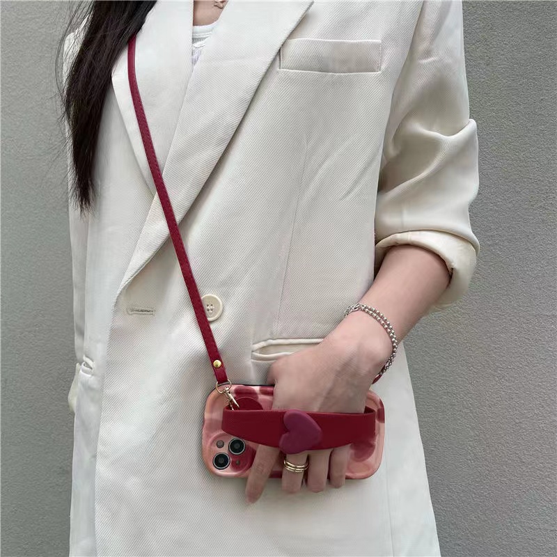 Ốp Điện Thoại Họa Tiết Trái Tim Cho iPhone14 14promax 14pro 14plus 13 13promax 13pro 12 12promax 12pro 11 x / xs xr 7plus