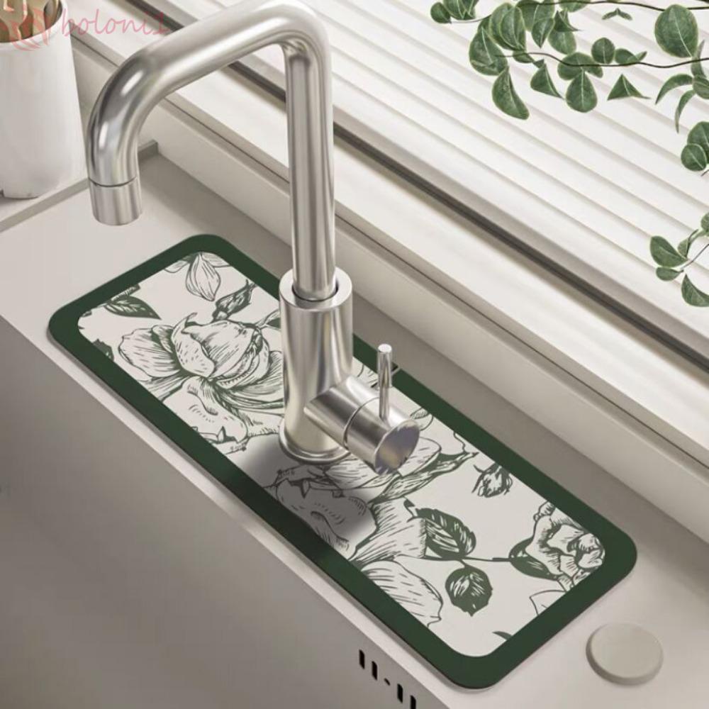 Thảm Lót Vòi Nước Chống Trượt Phong Cách Châu Âu 2023