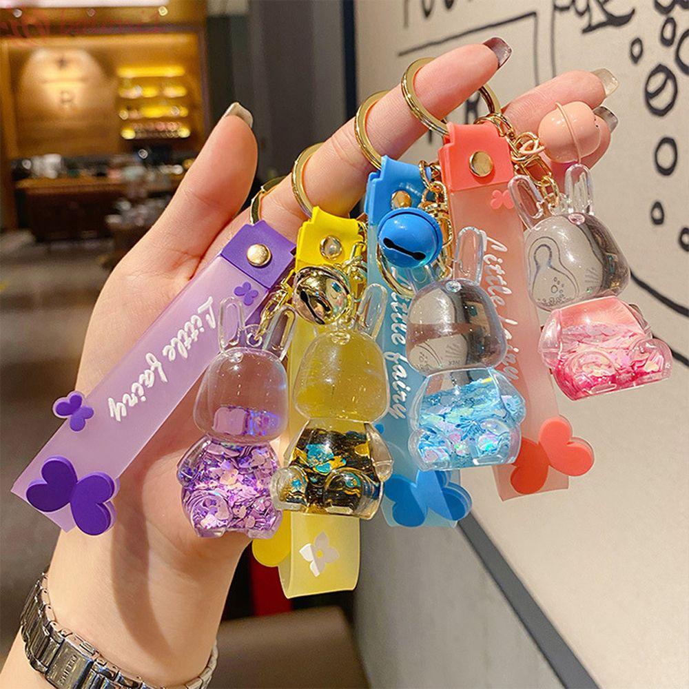 Móc Chìa Khóa Xe Hơi Dạng Cát Chảy Dễ Thương