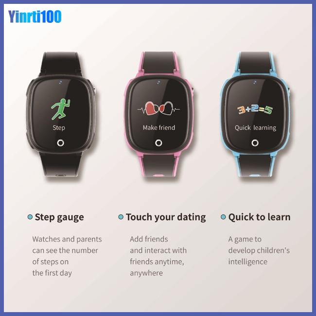 Đồng Hồ Thông Minh Yinrti Hw11 Định Vị Gps Chống Thấm Nước Có Màn Hình Cảm Ứng An Toàn Cho Bé