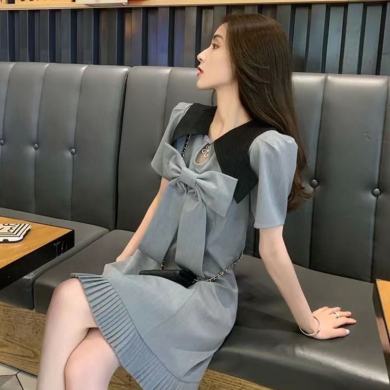 Đầm Thắt Nơ Phong Cách Pháp Thời Trang Mùa Hè Mới 2023