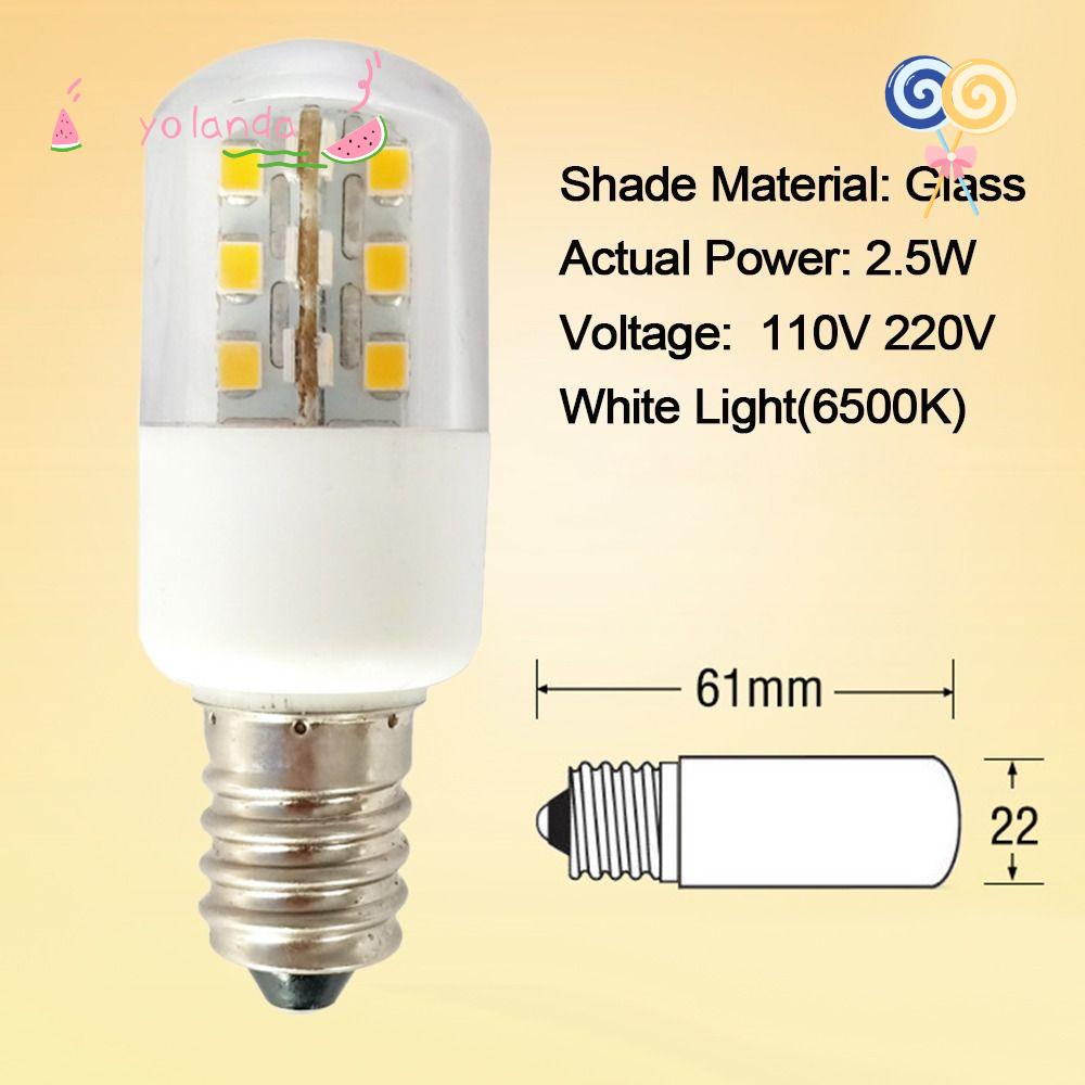 Bóng Đèn LED 110V 220V T22 2.5W Ánh Sáng Trắng Dành Cho Tủ Lạnh