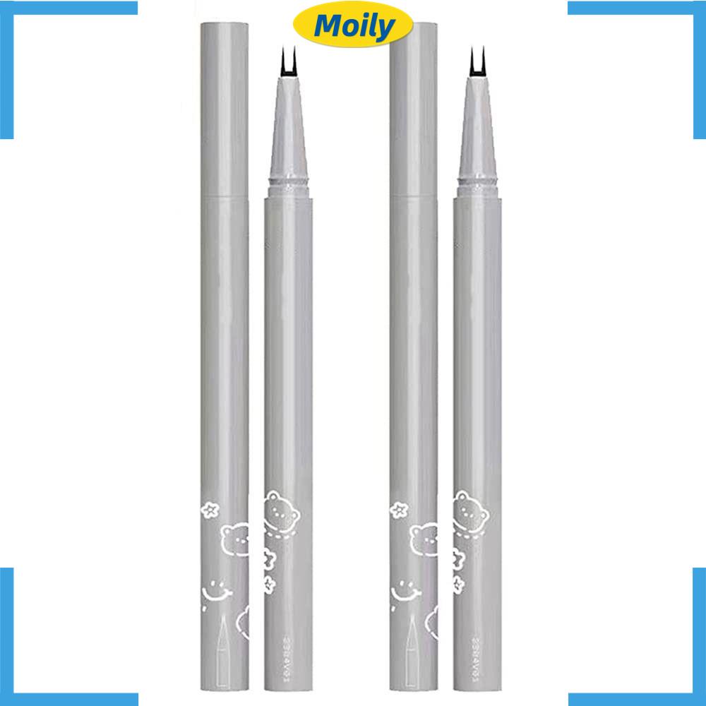 Bút Chì Kẻ Lông Mi Dưới Hai Đầu Lâu Trôi Trang Điểm Cho Nữ