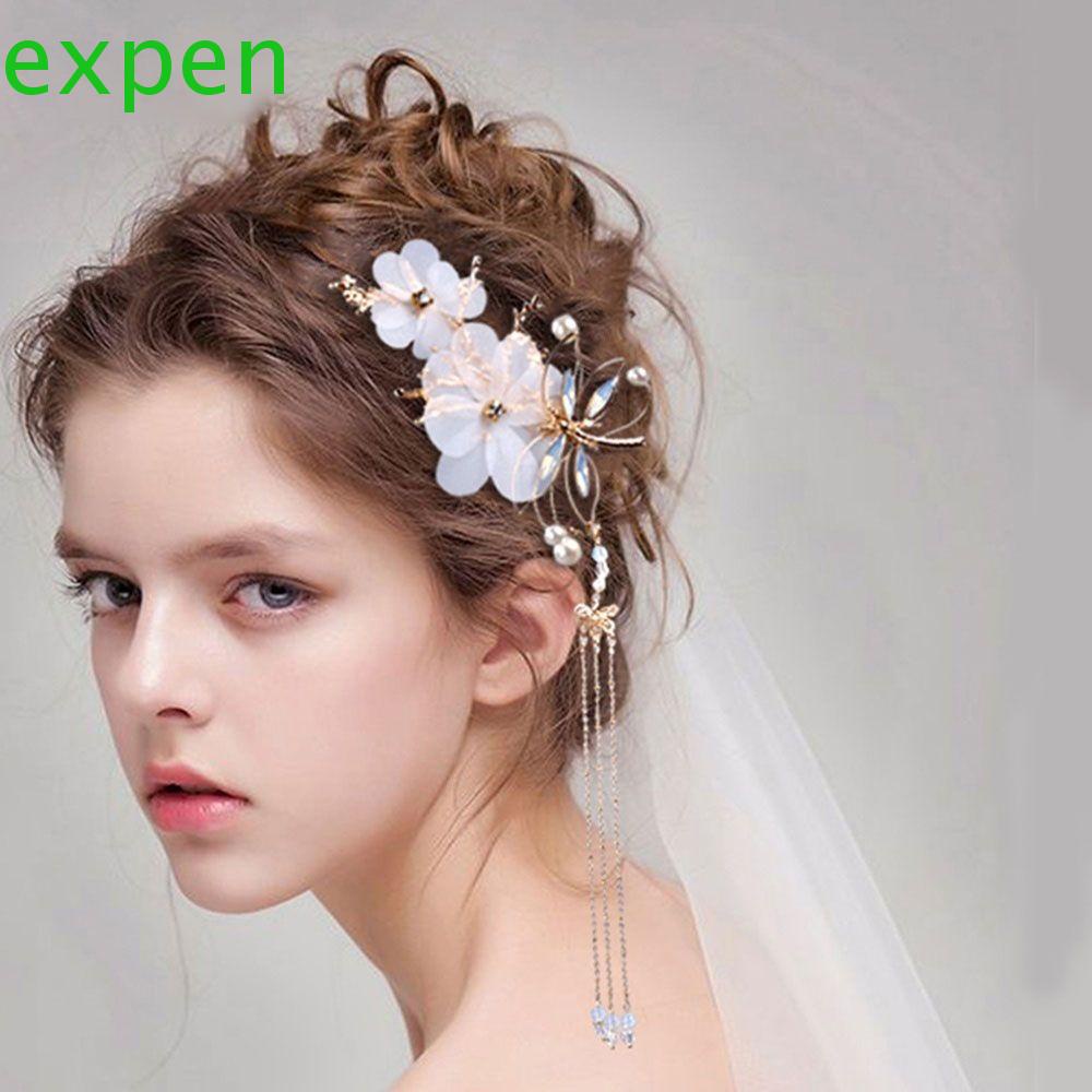 Kẹp Tóc Hình Bướm Phong Cách Cổ Điển Cho Cô Dâu