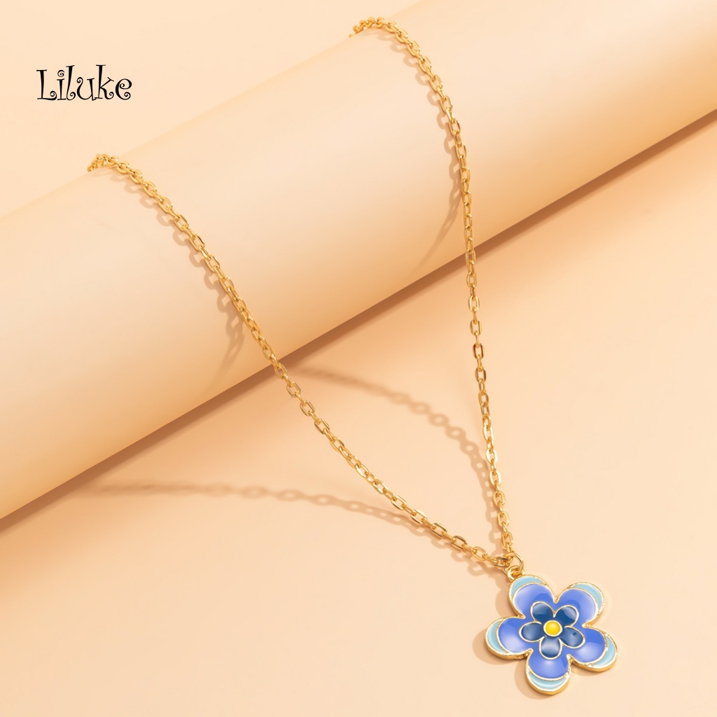 Vòng cổ Hợp Kim Trang Trí Hoa Nhiều Màu Sắc Phong Cách Cổ Điển Cho Nữ