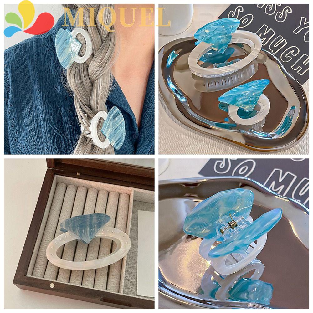 Kẹp Tóc Đuôi Ngựa Hình Oval Rỗng Sáng Tạo Ngọt Ngào|Acetate|Kẹp Tóc Thiết Kế Xinh Xắn Thời Trang Cho Nữ