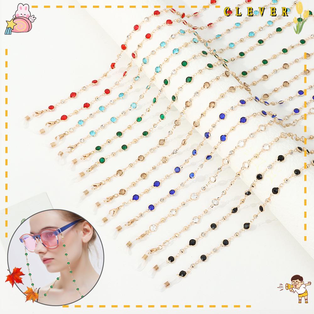 Dây Chuỗi Hạt Thủy Tinh Gắn Mắt Kính Phong Cách Vintage|Phụ Kiện Đeo Mắt Chuyên Dụng Chất Lượng