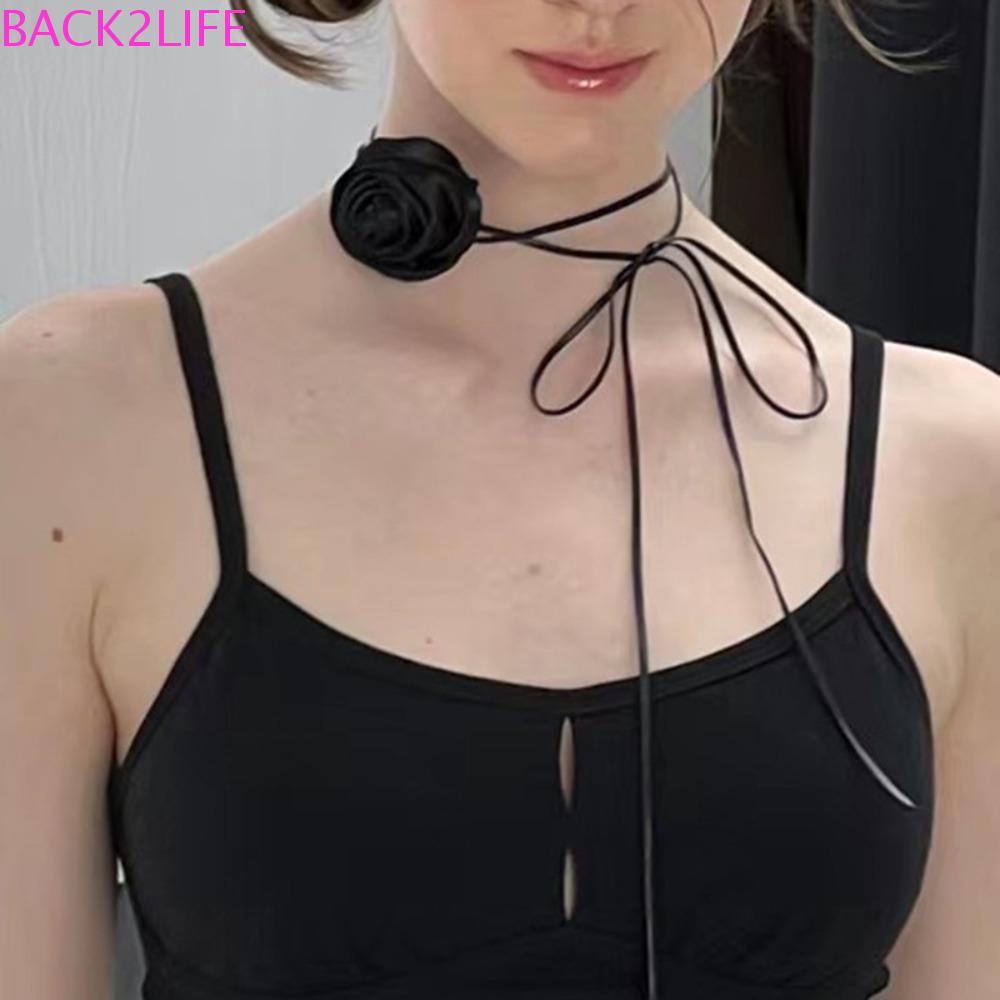 Vòng cổ 2 Lớp Mặt Hoa Độc Đáo Phong Cách Vintage Hàn Quốc