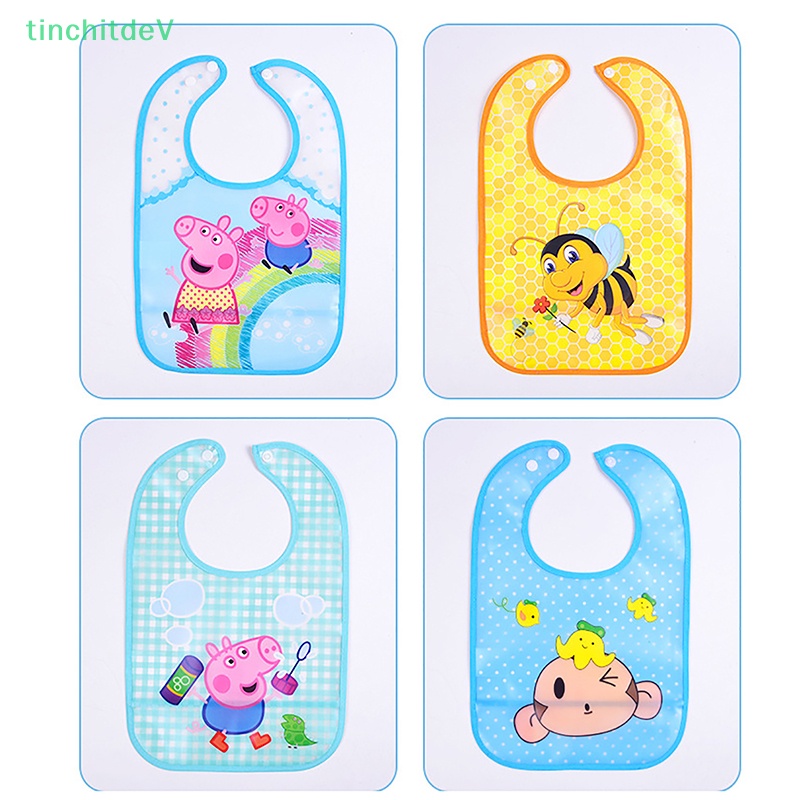 [TinchitdeV] Yếm Ăn Chống Thấm Nước Tiện Lợi Hoạt Hình Cho Bé [Mới]