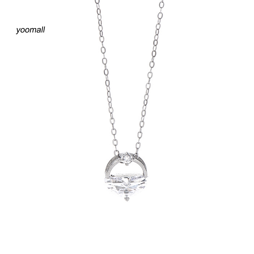 Vòng cổ Mạ Bạc Mặt Hình Giọt Nước Thanh Lịch Cho Nữ