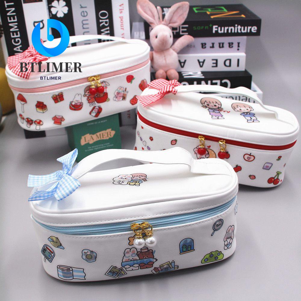 Túi Đựng Bút Bằng Da PU Sức Chứa Lớn Dễ Thương