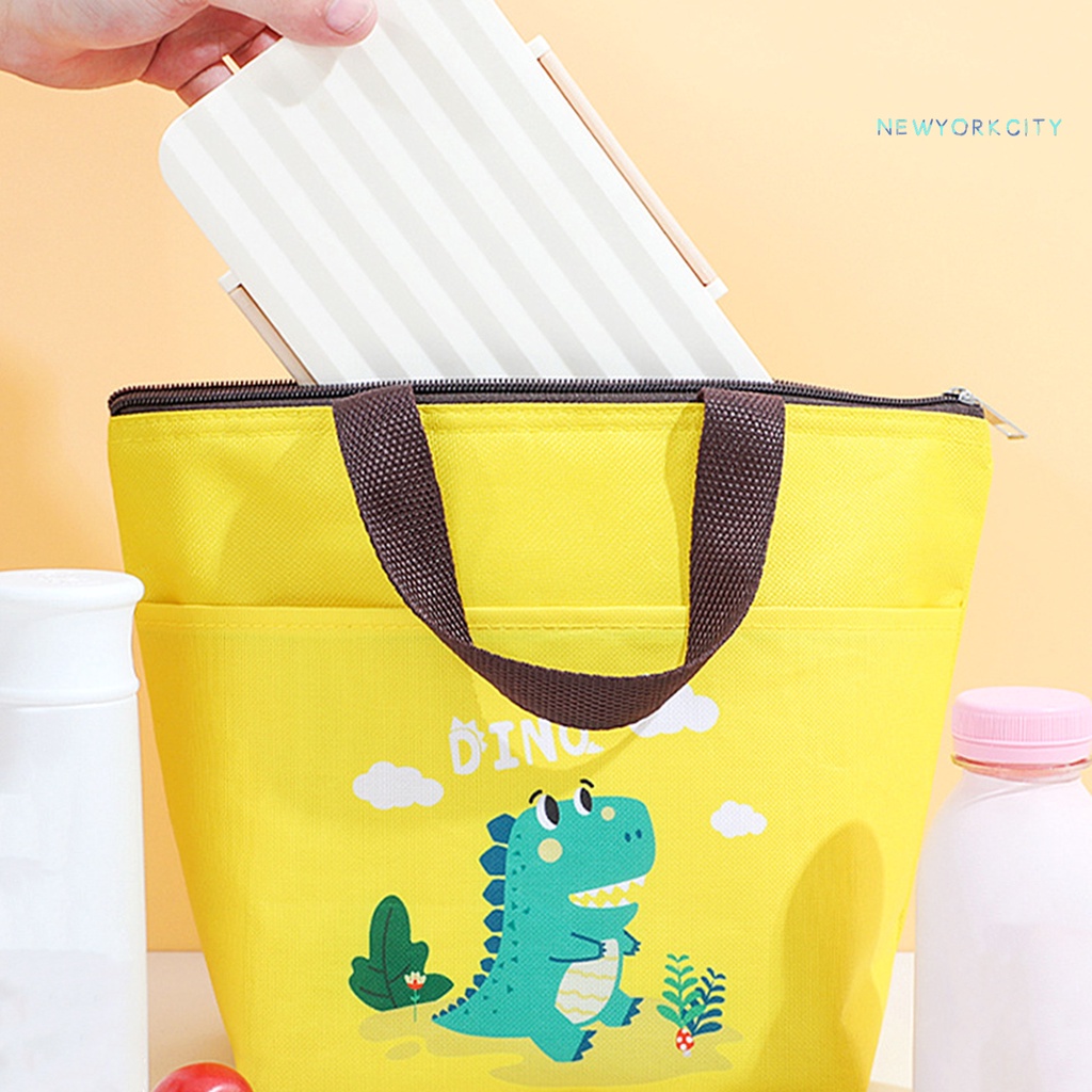Túi Đựng Cơm Trưa Giữ Nhiệt Chống Nước Đa Năng Sức Chứa Lớn In Họa Tiết Hoạt Hình Cho Trường Học