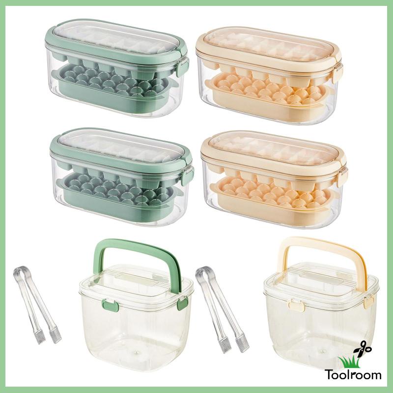 Khay Làm Đá Viên Dạng Nhấn Giúp Tiết Kiệm Không Gian Có Thể Tái Sử Dụng