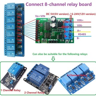 Mô Đun 8 Kênh RS485 Cho Modbus Và AT Command