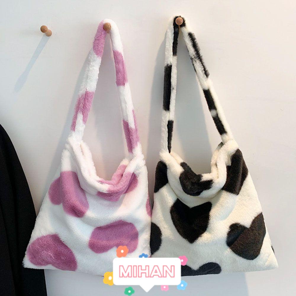 Túi Tote Đeo Vai Bằng Lông Nhung Dễ Thương Xinh Xắn MIHAN1