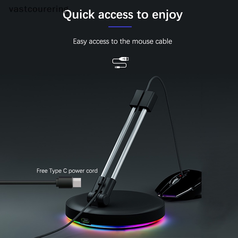 Vast Giá Đỡ Dây Cáp Chuột Chất Lượng Cao Kẹp Dây Bungee Linh Hoạt Sắp Xếp Gọn Gàng Chơi Game Hoàn Hảo CS CF LOL EN