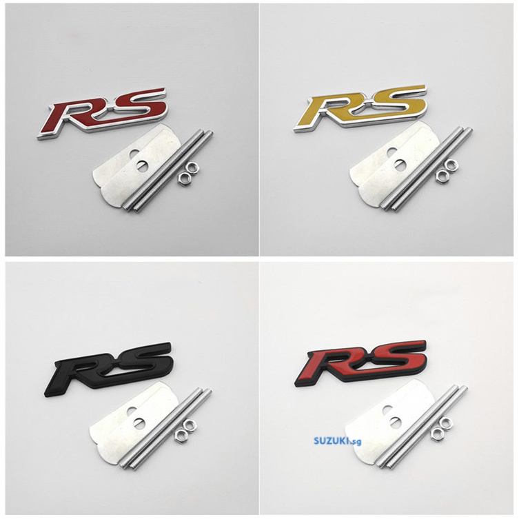 HONDA 1 Miếng Dán Logo RS Bằng Kim Loại Trang Trí Xe Hơi