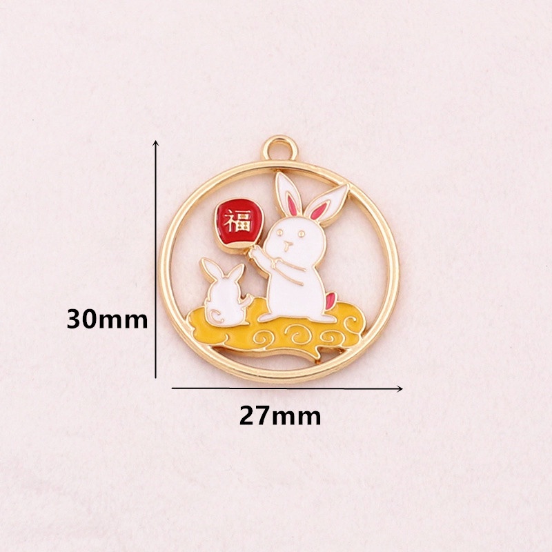 Mặt Dây Chuyền Hợp Kim Tự Làm Hình Thỏ / Hươu / Hươu / Saka nghi ngờ Dầu Phụ Kiện Trang Sức