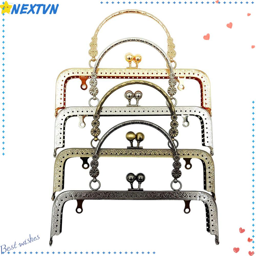 Khung Kẹp Kim Loại Họa Tiết Vintage Phụ Kiện Làm Túi Xách