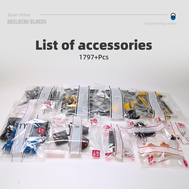 Đồ chơi Lắp ráp Mô hình MOULD KING 17004 Motor Control Tower Crane Building Block