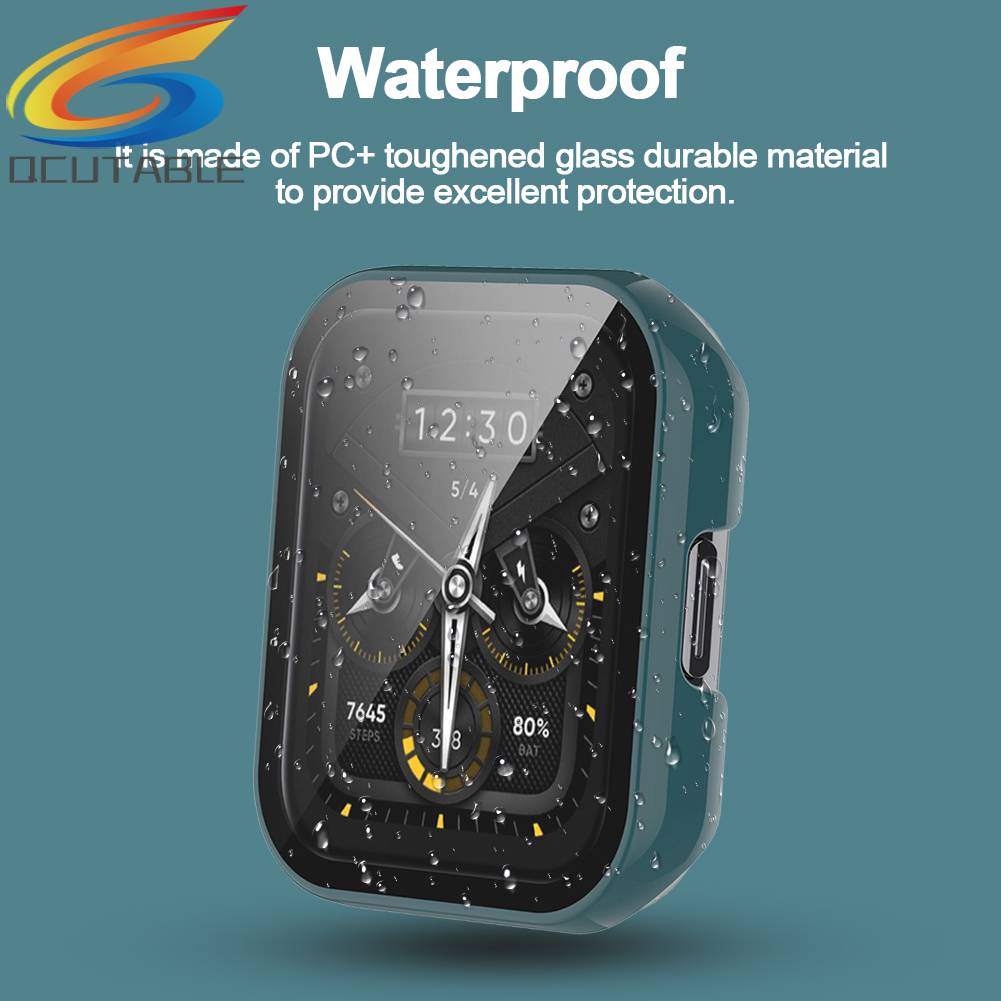 Bộ Ốp Bảo Vệ Mặt Đồng Hồ + Kính Cường Lực Cho Realme Watch 2 Pro