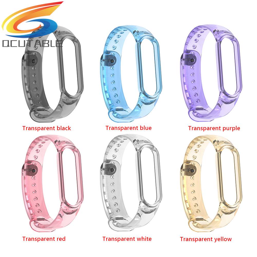 Dây Đeo Thay Thế Chất Liệu TPU Màu Trơn Cho Xiaomi Mi Band 7 NFC