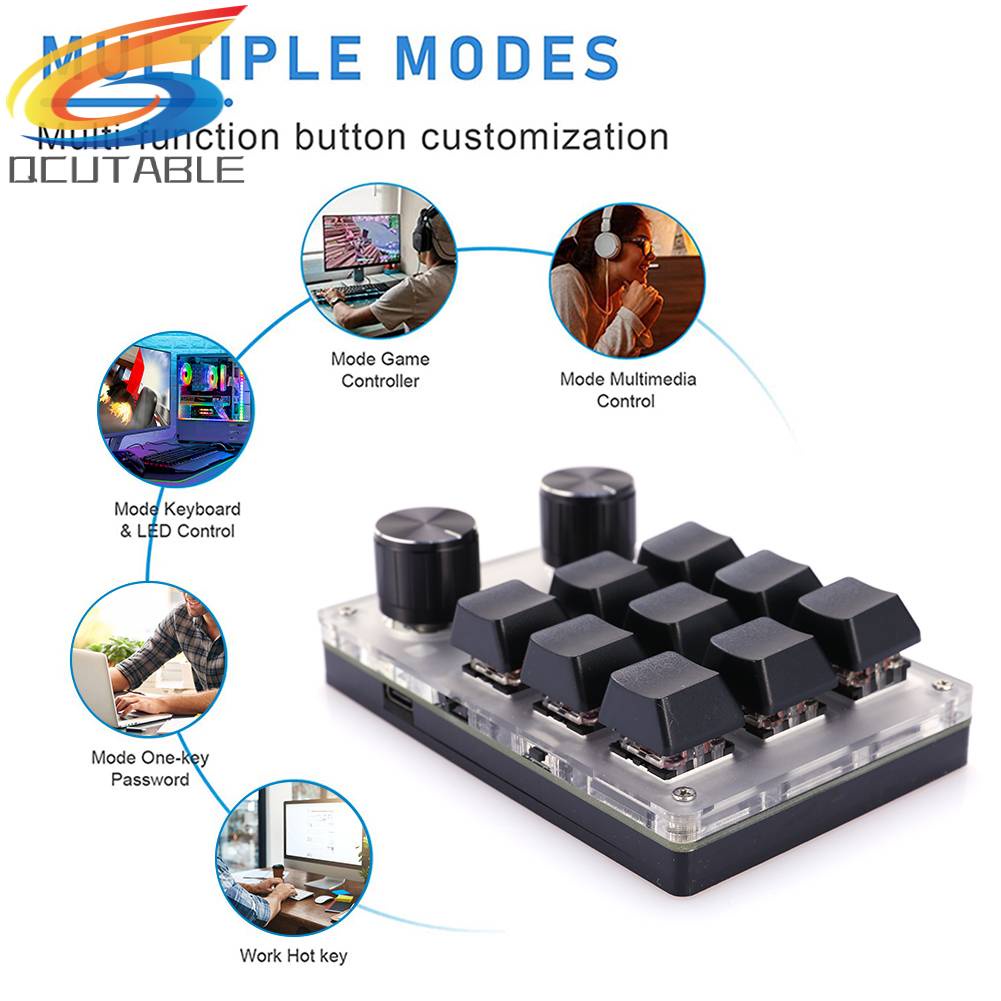 Bàn PhíM Cơ Gaming 9 PhíM + 2 NúT BấM