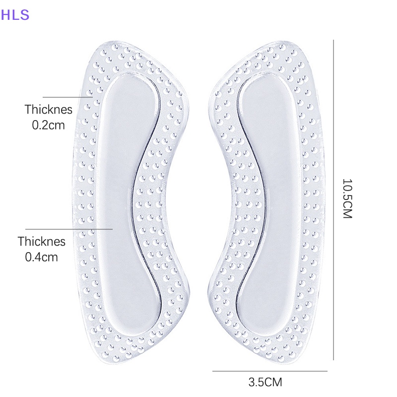 1 Cặp Đệm Silicone Dán Gót Chân Chống Trượt Cho Nam Nữ