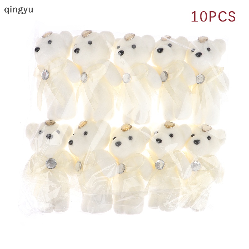 Bộ 10 Gấu Bông 12cm Kiểu Hoạt Hình Trang Trí Cho Tiệc Cưới / Sinh Nhật