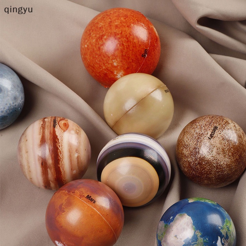 Qingyu Đồ Chơi Xếp Hình Hệ Mặt Trời Rắn 6.3CM Co Giãn Giáo Dục Sớm Cho Bé