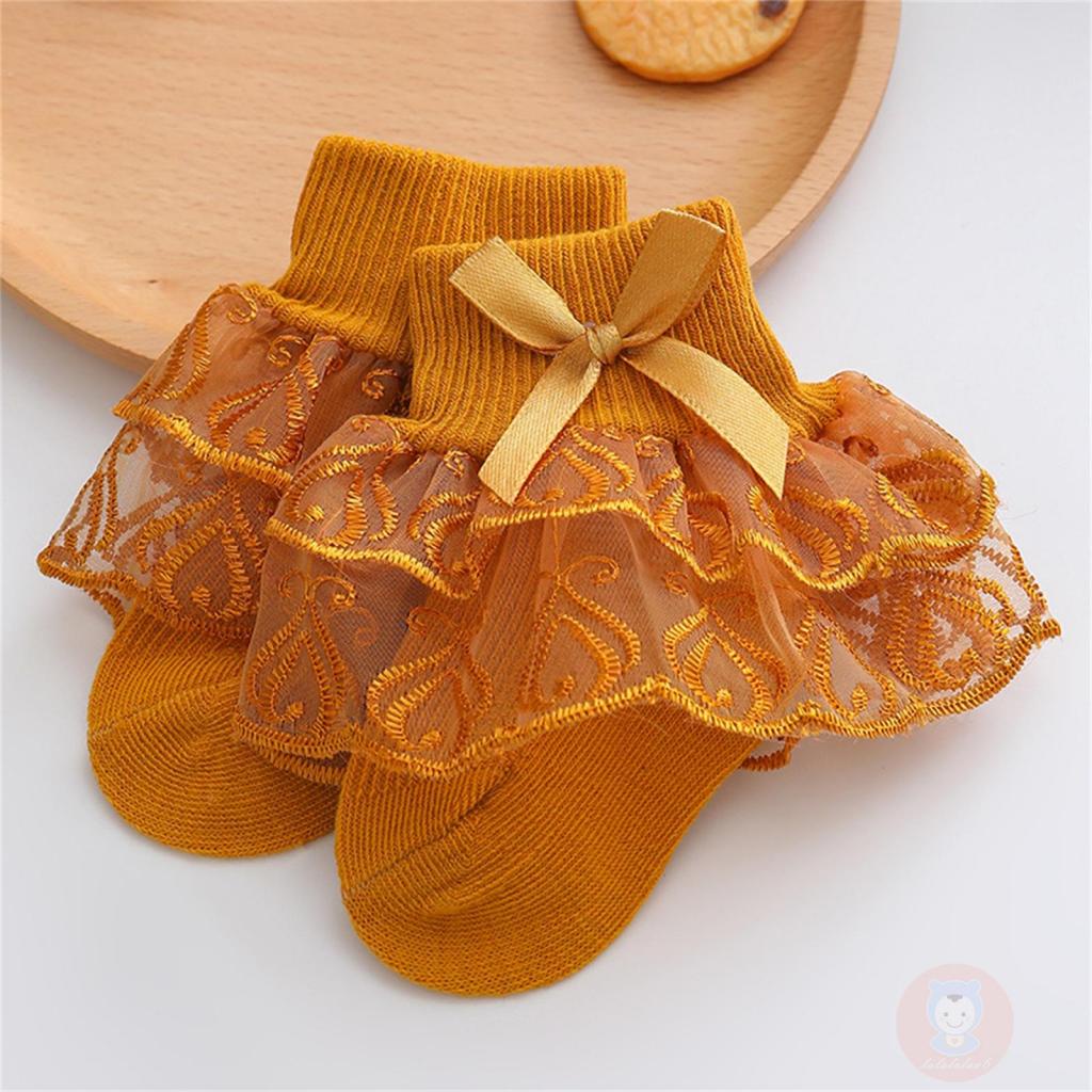 Vớ Đan Len Thoáng Khí Dễ Thương Cho Bé Gái LAA6-Kids