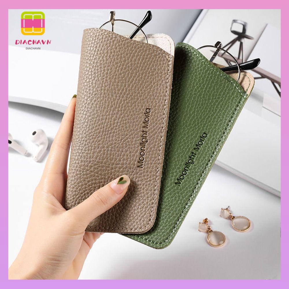 DIACHAVN Túi Da PU Mềm Đựng Mắt Kính Đọc Sách Tiện Dụng