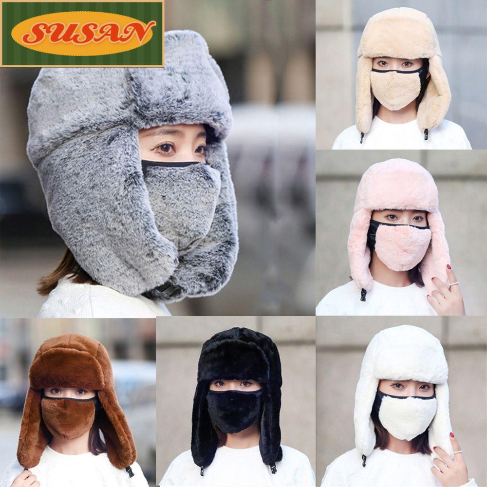 SUSANS Mũ Trùm Đầu Che Tai Giữ Ấm Chống Tuyết / Gió Thời Trang Mùa Đông Cho Nam Và Nữ