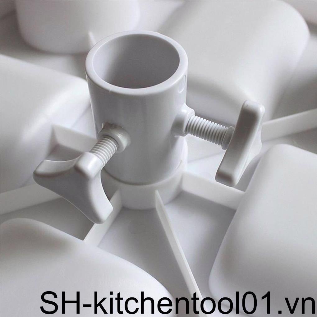 Khay Đựng Dù Bãi Biển Ngoài Trời Kèm 4 Giá Đỡ Cốc Nước Bằng Nhựa Tiện Dụng