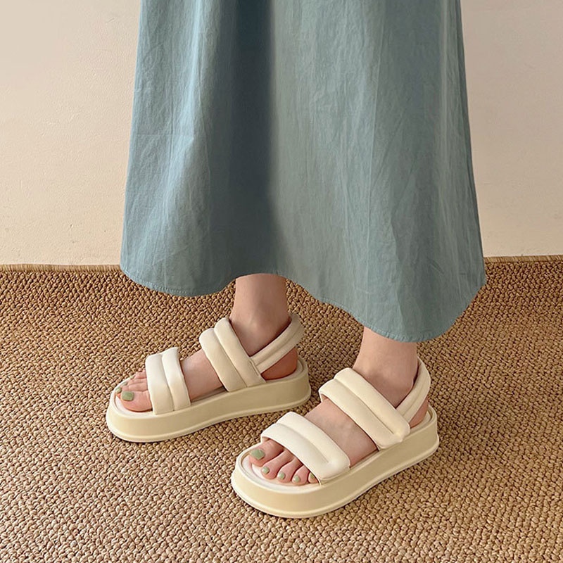 Xăng đan Đế Mềm Phong Cách Vintage Thời Trang Cho Nữ