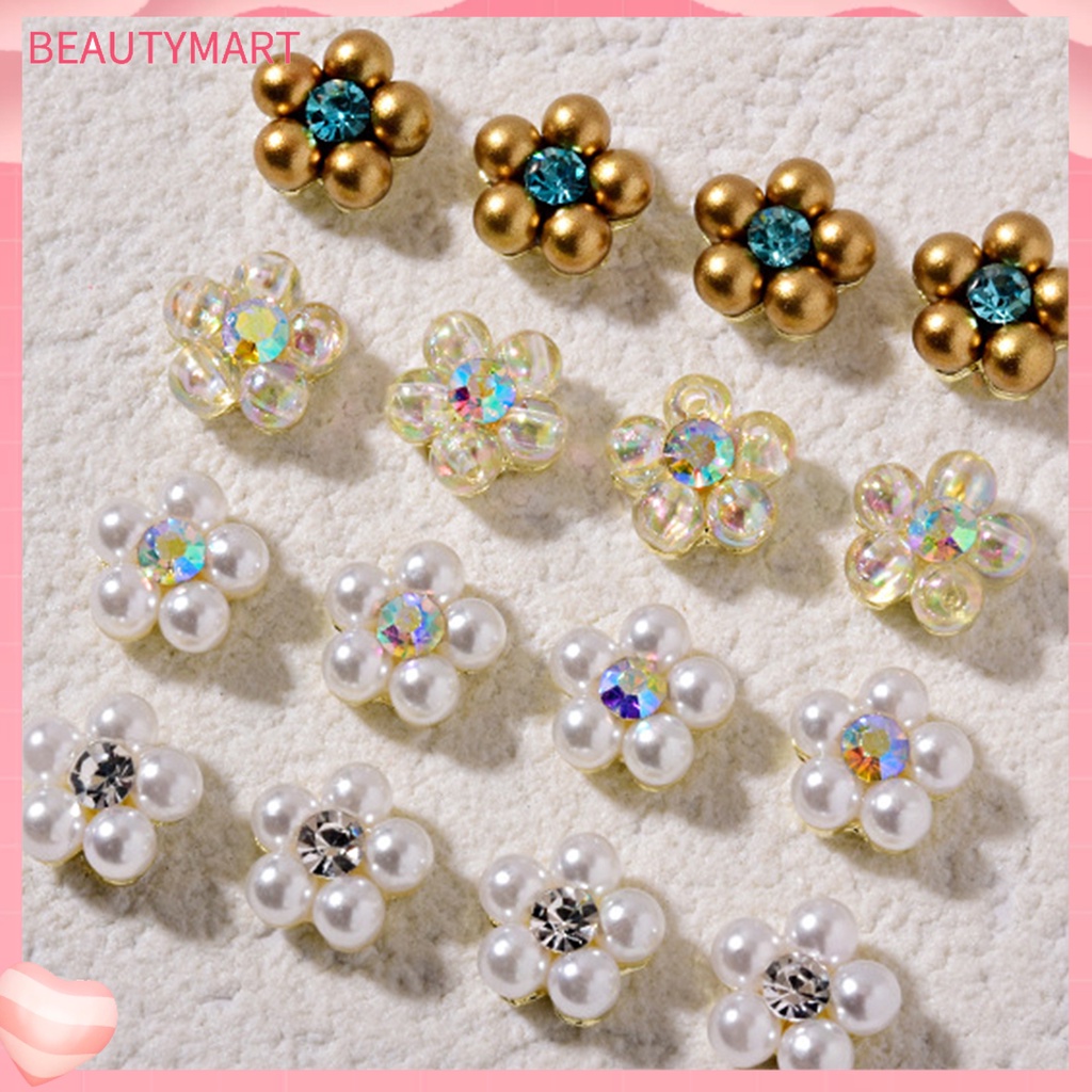 Set 5 Phụ Kiện Trang Trí Móng Tay 3D Bằng Hợp Kim Chống Rỉ Sét Cho Nữ