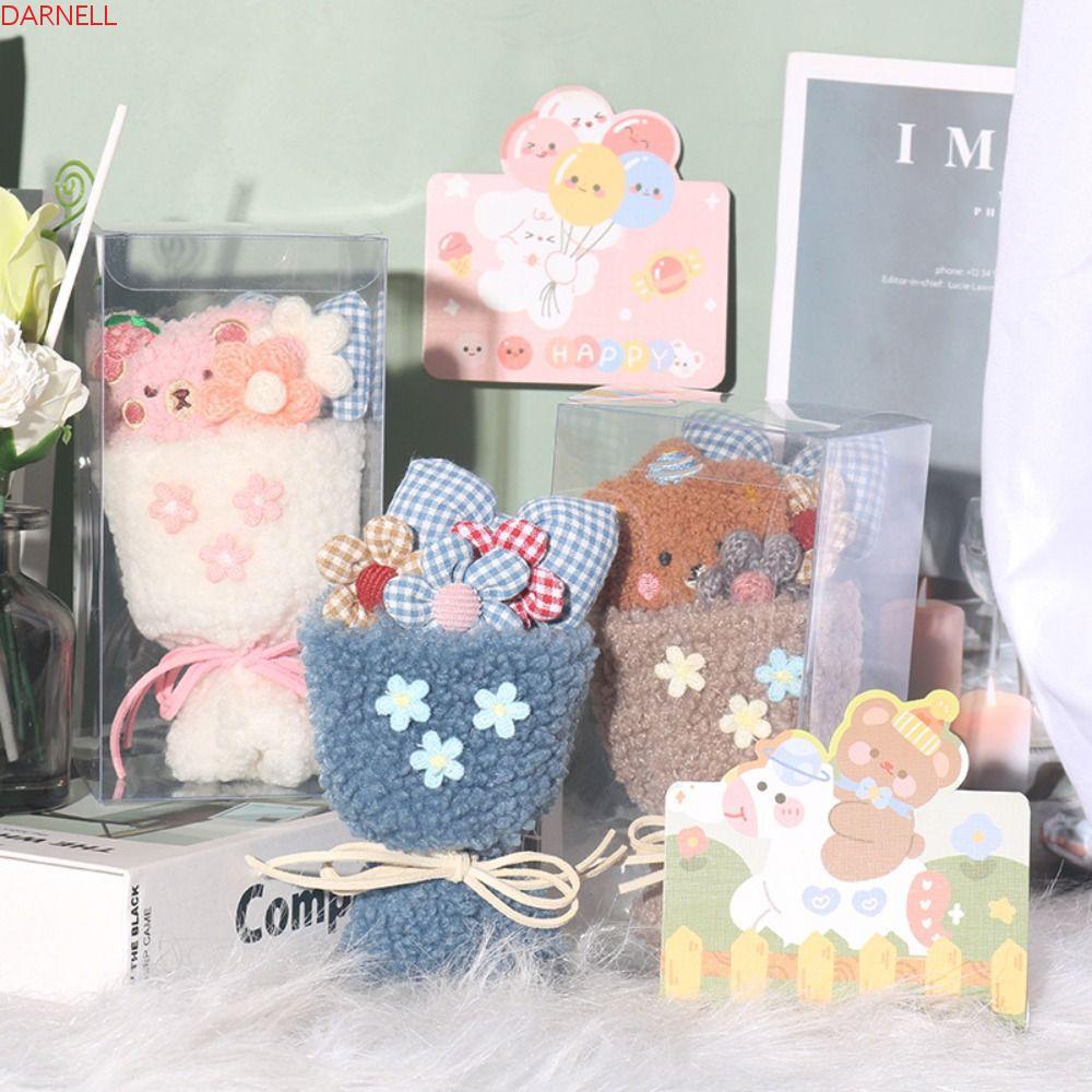 DARNELL Búp Bê Nhồi Bông Hình Gấu Hoạt Hình Đáng Yêu Trang Trí Nhà Cửa
