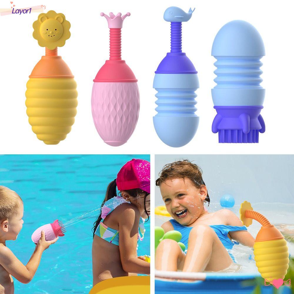 LAYOR1 Đồ Chơi Vòi Hoa Sen Phun Nước Mát Xa Đầu Cho Bé Khi Tắm Mới
