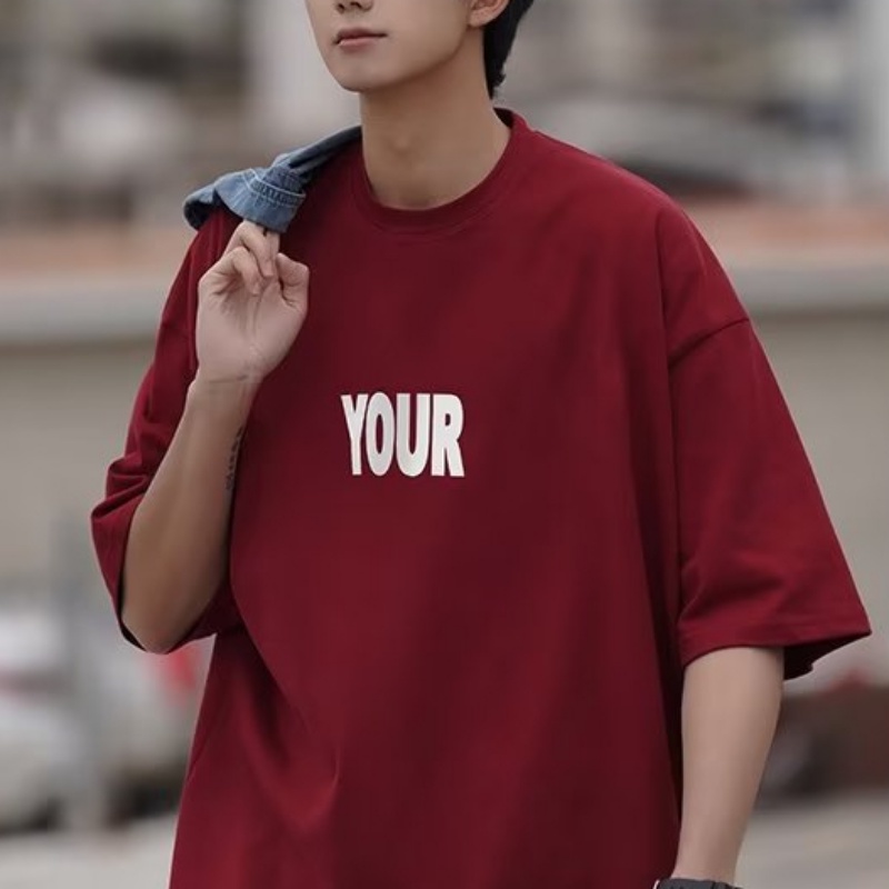 Áo Thun Cotton Tay Ngắn Dáng Rộng Trọng Lượng Lớn 260g Phong Cách Mỹ Thời Trang Mùa Hè Cho Nam