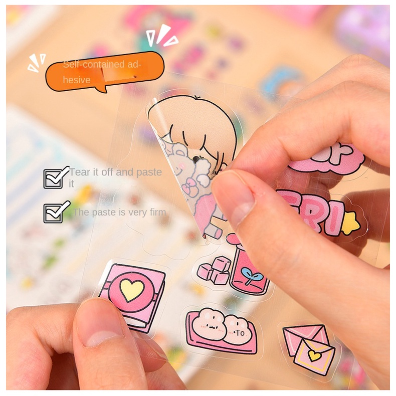 1 Tấm Sticker Dán Trang Trí Dễ Thương Chống Thấm Nước
