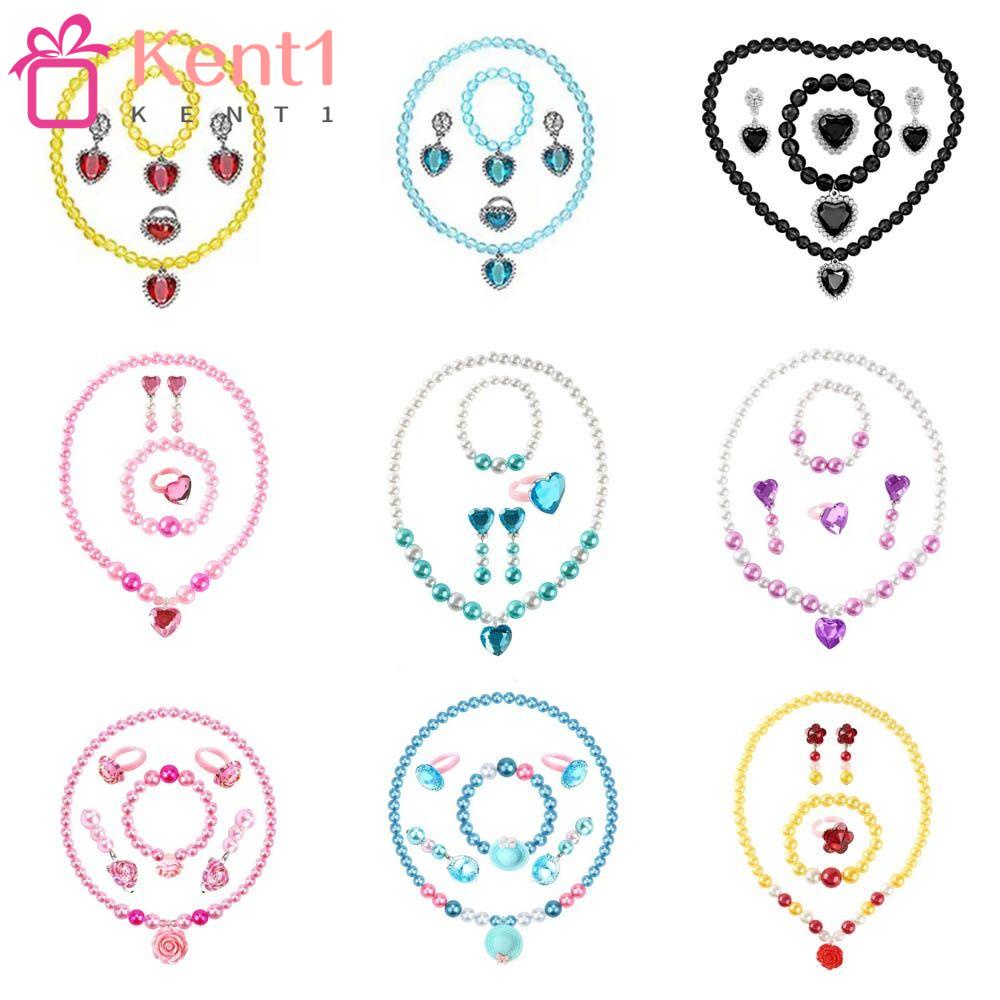 1 Vòng Tay Chuỗi Hạt Mặt Hình Trái Tim / Hoa Hoạt Hình Dễ Thương Dùng Làm Quà Tặng Sinh