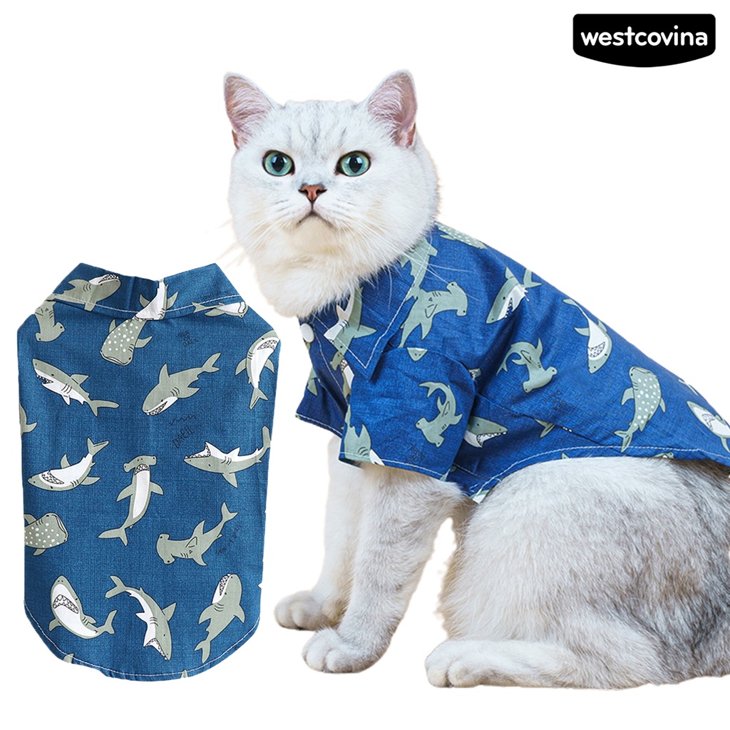 [COD]♞Áo Thun Cổ Bẻ Thân Thiện Với Da Thời Trang Đường Phố Cho Thú Cưng