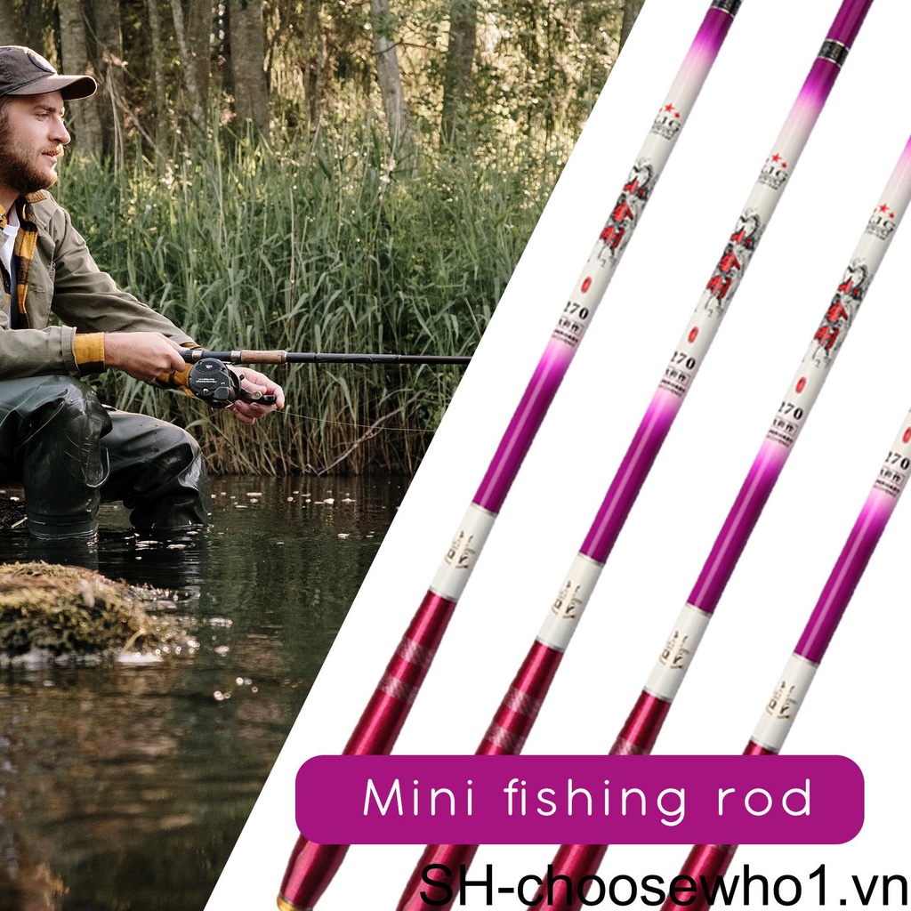 (runbu) Cần Câu Cá Di Động Thu Gọn Được Sử Dụng Khi Đi Cắm Trại Ngoài Trời