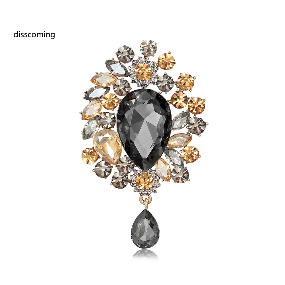 Áo Thun Tay Ngắn In Chữ SL| Trâm Cài Áo Pha Lê Siêu Lấp Lánh Sang Trọng Phong Cách Âu Mỹ