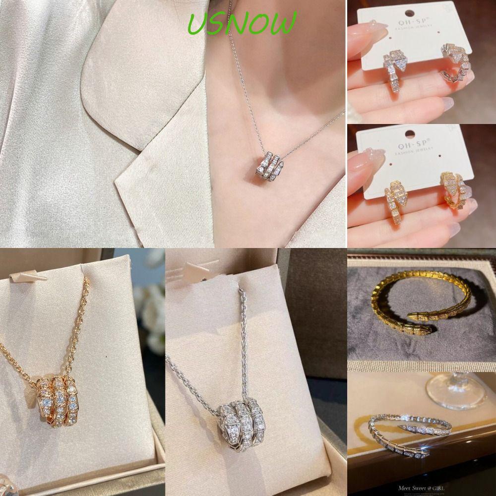 Khuyên Tai Hình Rắn Bằng Đồng Độc Đáo Thời Trang Đường Phố Hàn Quốc