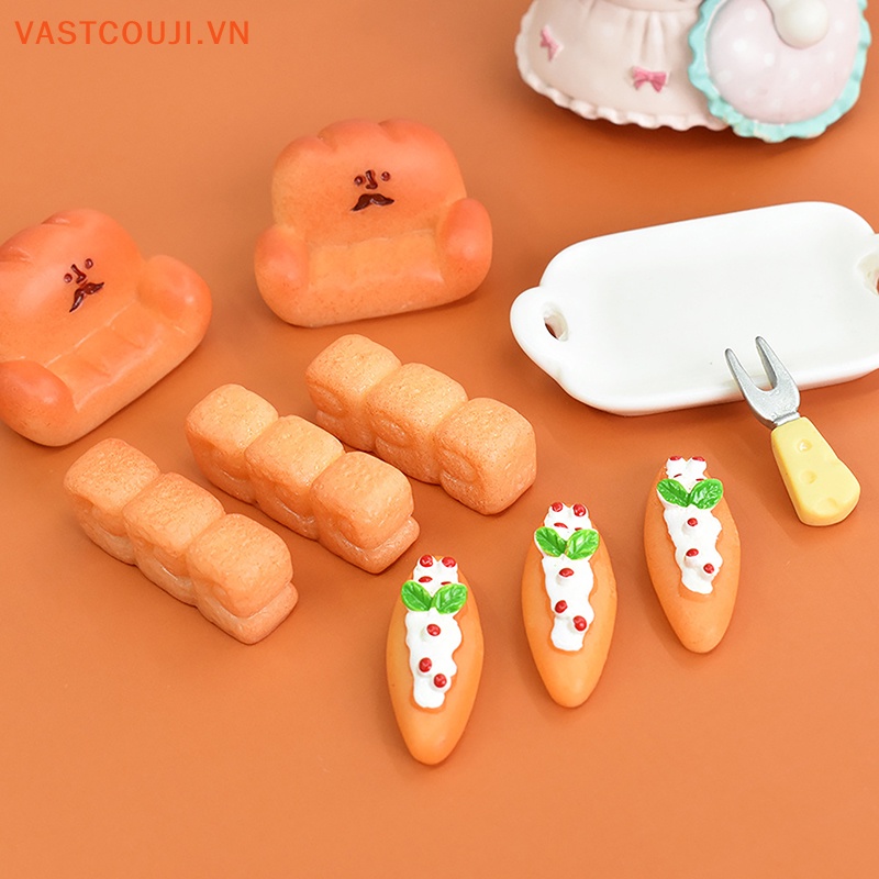 Mô Hình Bánh Mì VASTJI Cỡ Lớn Bằng Nhựa Độc Đáo Trang Trí Nhà Búp Bê DIY
