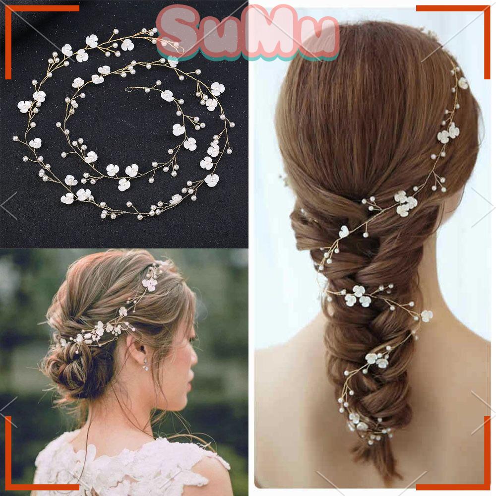 SUMU Vòng Hoa Cài Tóc Cho Cô Dâu