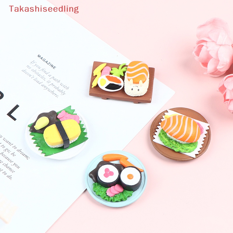 Mô Hình Sushi Mini Tỉ Lệ 1: 6 Trang Trí Nhà Búp Bê Phong Cách Nhật Bản